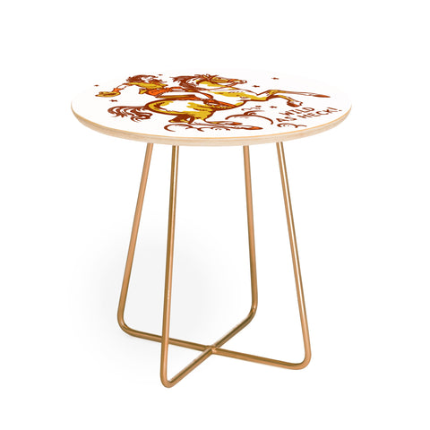 The Whiskey Ginger Wild As Heck V 3 Round Side Table
