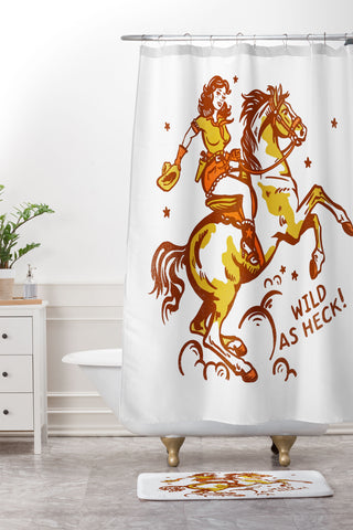 The Whiskey Ginger Wild As Heck V 3 Shower Curtain And Mat