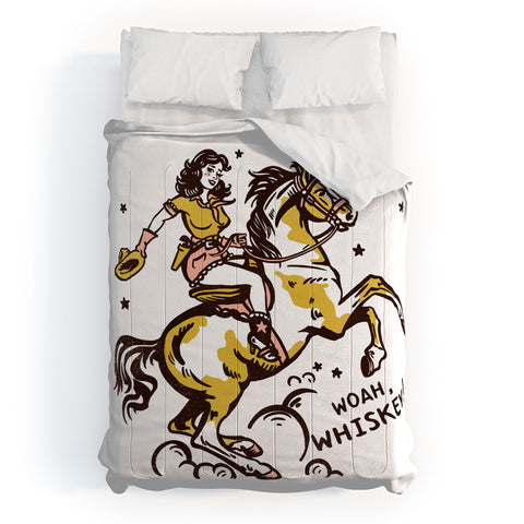 The Whiskey Ginger Woah Whiskey Western Pin Up Comforter