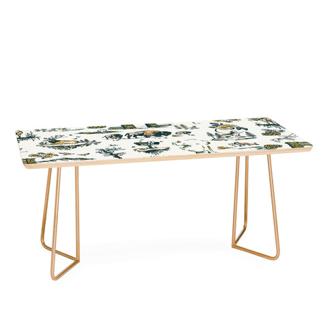 The Whiskey Ginger Yellowstone National Park Travel Pattern Coffee Table