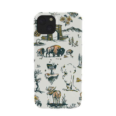 The Whiskey Ginger Yellowstone National Park Travel Pattern Phone Case