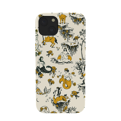 The Whiskey Ginger Zodiac Toile Pattern With Cream Phone Case