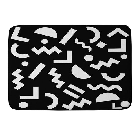 Three Of The Possessed Block Party BLK Memory Foam Bath Mat