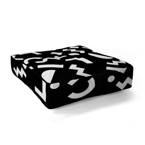 Three Of The Possessed Block Party BLK Floor Pillow Square