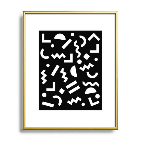 Three Of The Possessed Block Party BLK Metal Framed Art Print