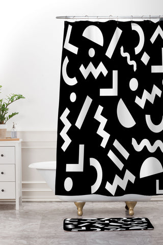 Three Of The Possessed Block Party BLK Shower Curtain And Mat