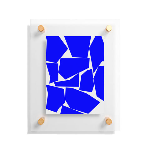 Three Of The Possessed Block Party Blue Floating Acrylic Print