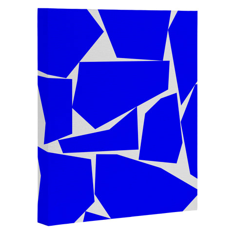 Three Of The Possessed Block Party Blue Art Canvas