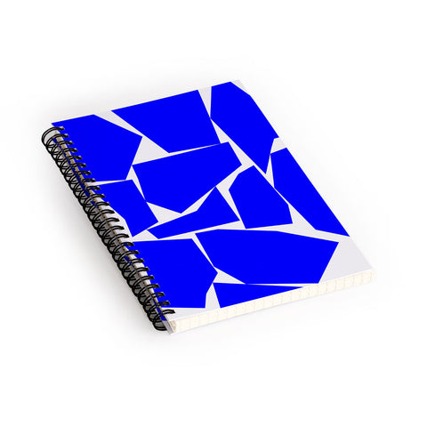 Three Of The Possessed Block Party Blue Spiral Notebook