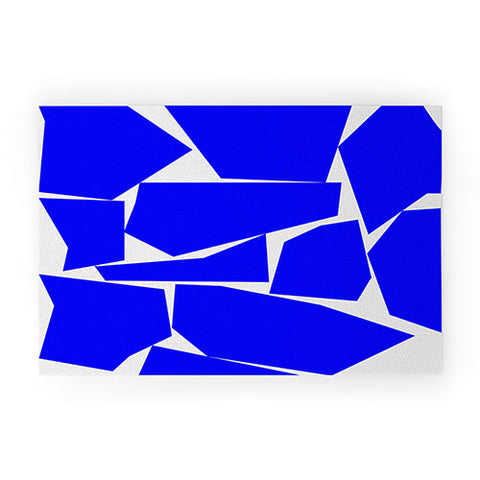 Three Of The Possessed Block Party Blue Welcome Mat