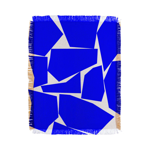 Three Of The Possessed Block Party Blue Throw Blanket