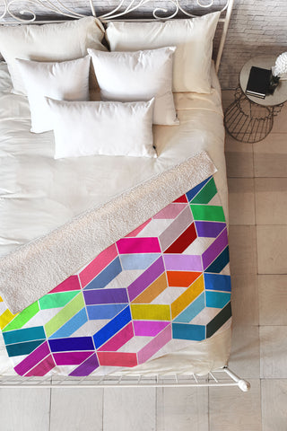 Three Of The Possessed Carnival Carnival Fleece Throw Blanket