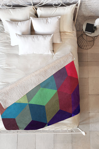 Three Of The Possessed City At Night Fleece Throw Blanket