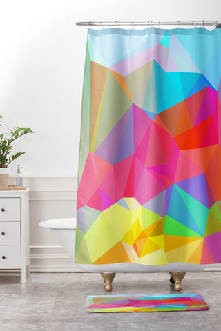 Three Of The Possessed Crystal Crush Shower Curtain And Mat