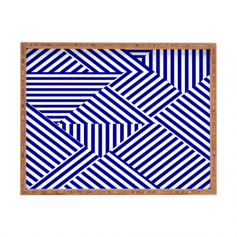 Three Of The Possessed Dazzle Blue Rectangular Tray