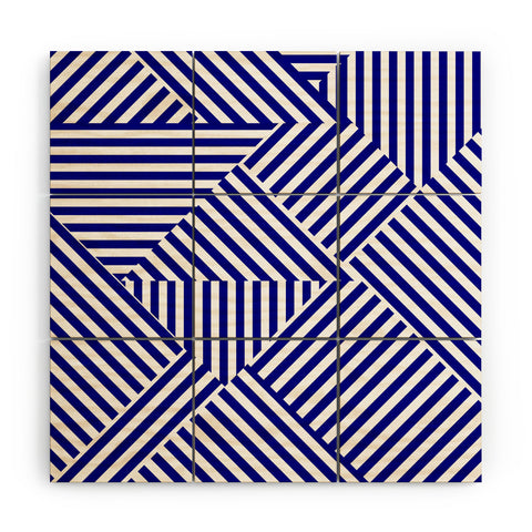 Three Of The Possessed Dazzle Blue Wood Wall Mural