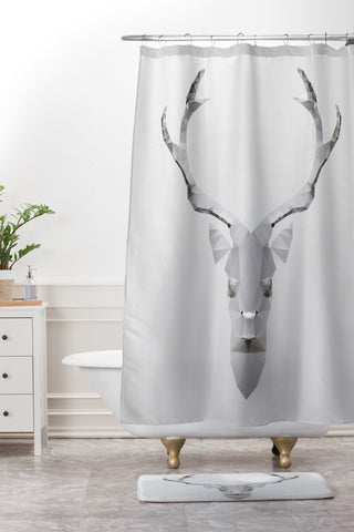 Three Of The Possessed Deeer Shower Curtain And Mat