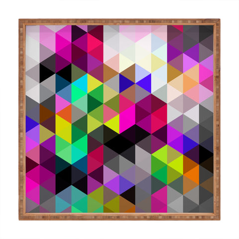 Three Of The Possessed Galaxy1 Square Tray