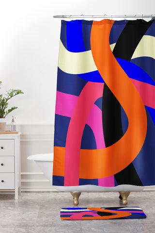 Three Of The Possessed Highways 01 Shower Curtain And Mat