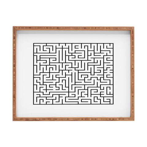 Three Of The Possessed Maze01 Rectangular Tray