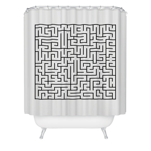 Three Of The Possessed Maze01 Shower Curtain
