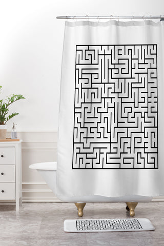 Three Of The Possessed Maze01 Shower Curtain And Mat