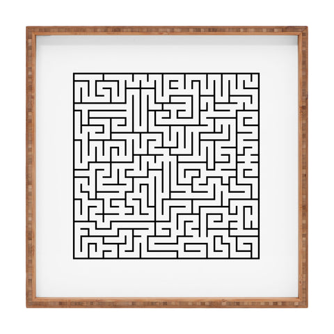 Three Of The Possessed Maze01 Square Tray