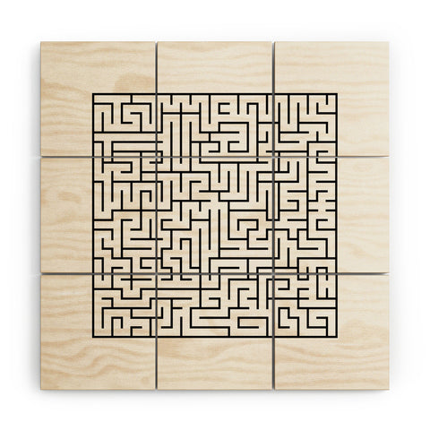 Three Of The Possessed Maze01 Wood Wall Mural