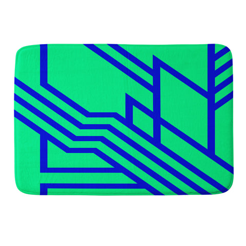 Three Of The Possessed Metro Deco 01 Memory Foam Bath Mat