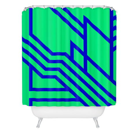 Three Of The Possessed Metro Deco 01 Shower Curtain