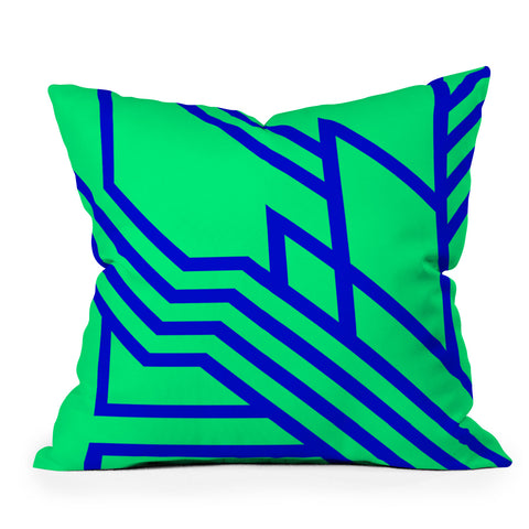Three Of The Possessed Metro Deco 01 Throw Pillow