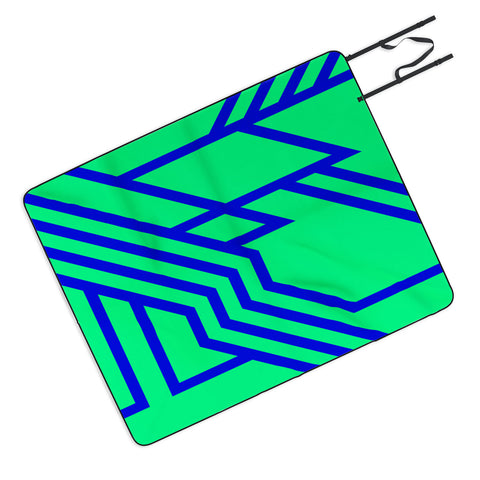 Three Of The Possessed Metro Deco 01 Picnic Blanket