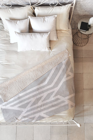 Three Of The Possessed Metro Deco 02 Fleece Throw Blanket