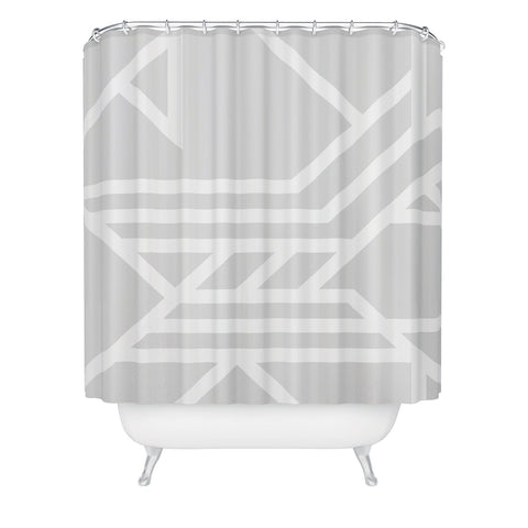 Three Of The Possessed Metro Deco 02 Shower Curtain