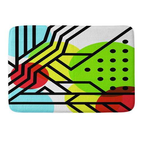 Three Of The Possessed Metro Deco 3 Memory Foam Bath Mat