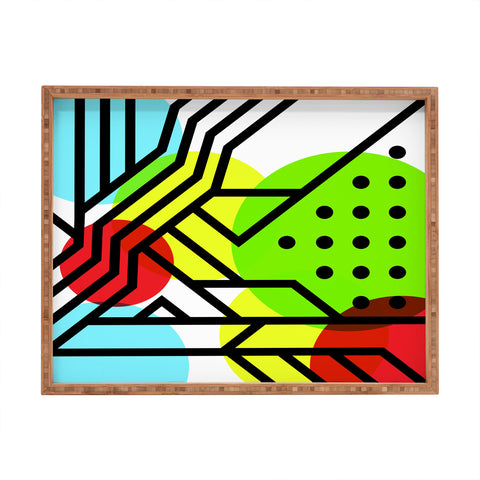 Three Of The Possessed Metro Deco 3 Rectangular Tray