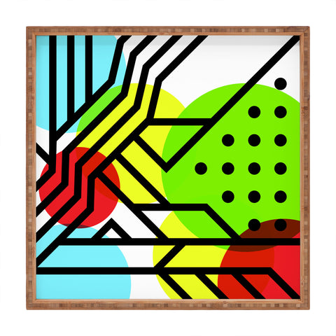 Three Of The Possessed Metro Deco 3 Square Tray