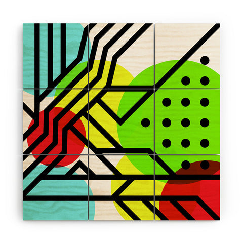 Three Of The Possessed Metro Deco 3 Wood Wall Mural