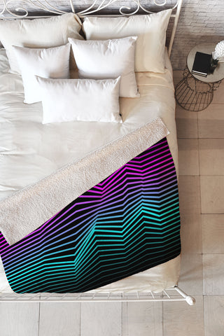 Three Of The Possessed Miami Nights Fleece Throw Blanket