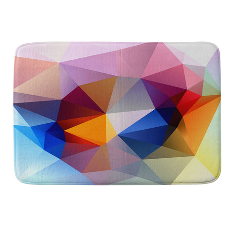 Three Of The Possessed Modern Bloom Memory Foam Bath Mat