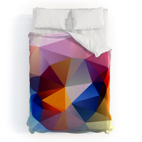 Three Of The Possessed Modern Bloom Duvet Cover