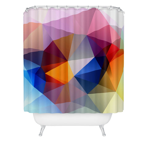 Three Of The Possessed Modern Bloom Shower Curtain