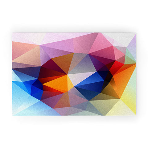 Three Of The Possessed Modern Bloom Welcome Mat