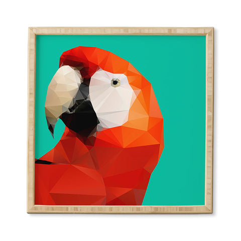 Three Of The Possessed Parrot Red Framed Wall Art