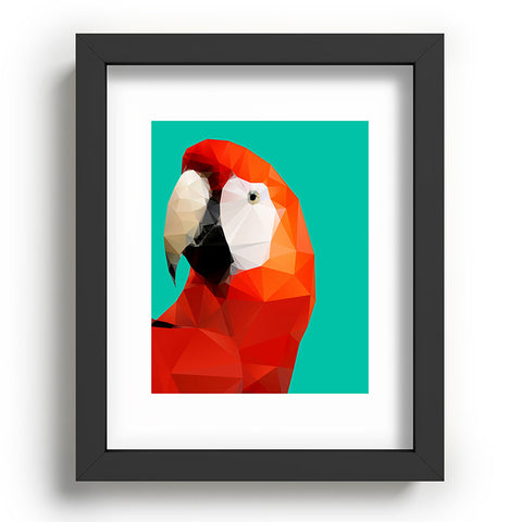 Three Of The Possessed Parrot Red Recessed Framing Rectangle