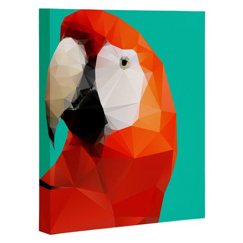 Three Of The Possessed Parrot Red Art Canvas