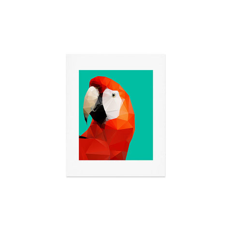 Three Of The Possessed Parrot Red Art Print