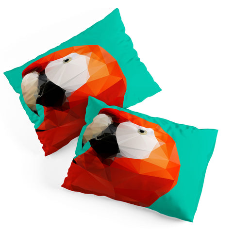 Three Of The Possessed Parrot Red Pillow Shams