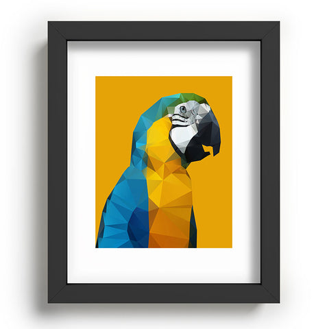 Three Of The Possessed Parrot Tropical Yellow Recessed Framing Rectangle