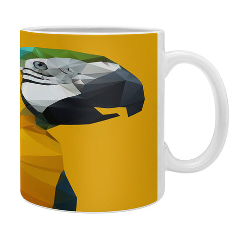 Three Of The Possessed Parrot Tropical Yellow Coffee Mug